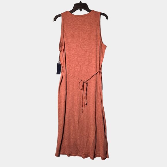 Market & Spruce Rayann Sleeveless Midi Dress Burnt Orange Size 1X NWT - Picture 2 of 4